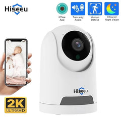 Hiseeu FH2C 2MP WiFi Wireless Security Camera for Home/Baby/Pet 2-way Audio & Motion Detection Tristar Online