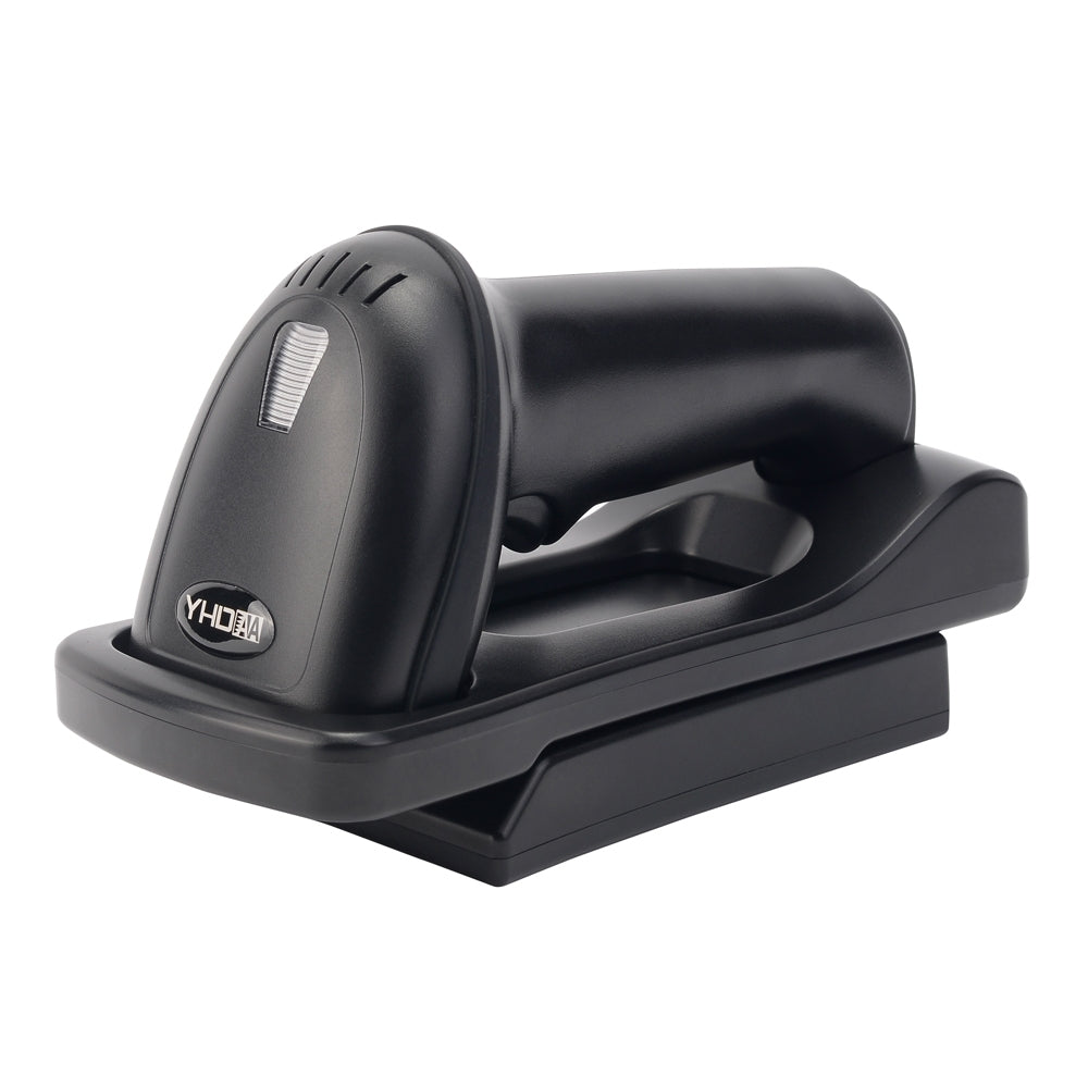 YHDAA YHD-5800DB 2D Wireless Bluetooth Barcode / QR Code Scanner with Stand (Black) Tristar Online