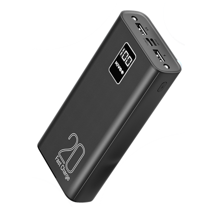 KIVEE PT23 20000mAh Power Bank with Digital Display Black Tristar Online