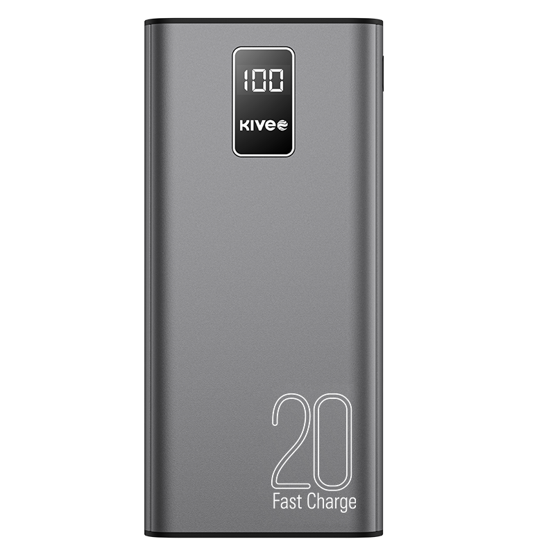 KIVEE PT23 20000mAh Power Bank with Digital Display Black Tristar Online