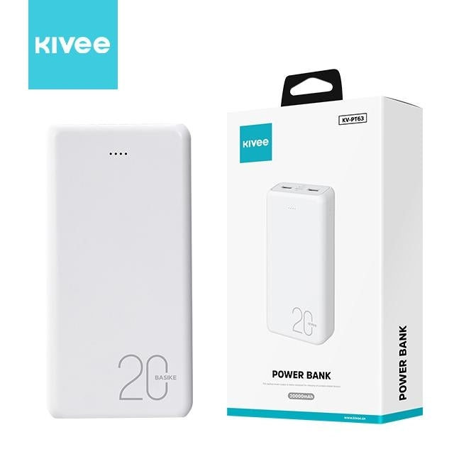 KIVEE PT63 20000mAh Power Bank White Tristar Online