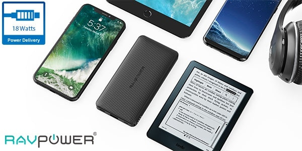 Ravpower RP-PB094 Super Slim Powerbank 10000mAh, PD 18w, QC3.0 Tristar Online