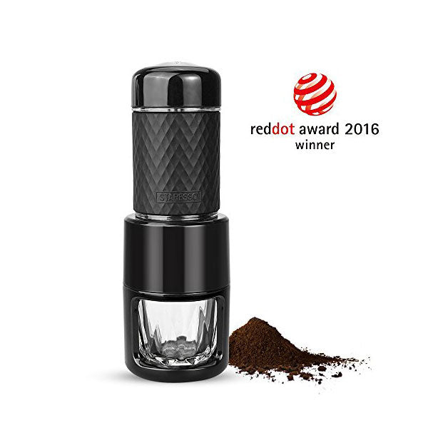 STARESSO Coffee Maker Red Dot Award Winner Portable Espresso Cappuccino Quick Cold Brew Manual Coffee Maker Machines All in One - Black Tristar Online