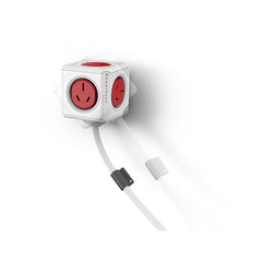 ALLOCACOC POWERCUBE Extended Boston Red 5 Outlets with 1.5M CABLE Tristar Online