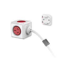 ALLOCACOC POWERCUBE Extended Boston Red 5 Outlets with 1.5M CABLE Tristar Online