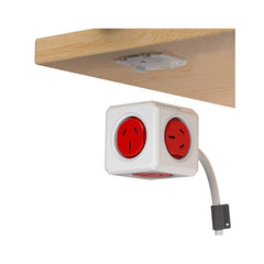 ALLOCACOC POWERCUBE Extended Boston Red 5 Outlets with 1.5M CABLE Tristar Online