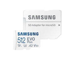 SamSung 512GB MB-MC512KA EVO Plus microSD Card 130MB/s with Adapter Tristar Online