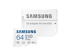 SamSung 64GB MB-MC64KA EVO Plus microSD Card 130MB/s with Adapter Tristar Online