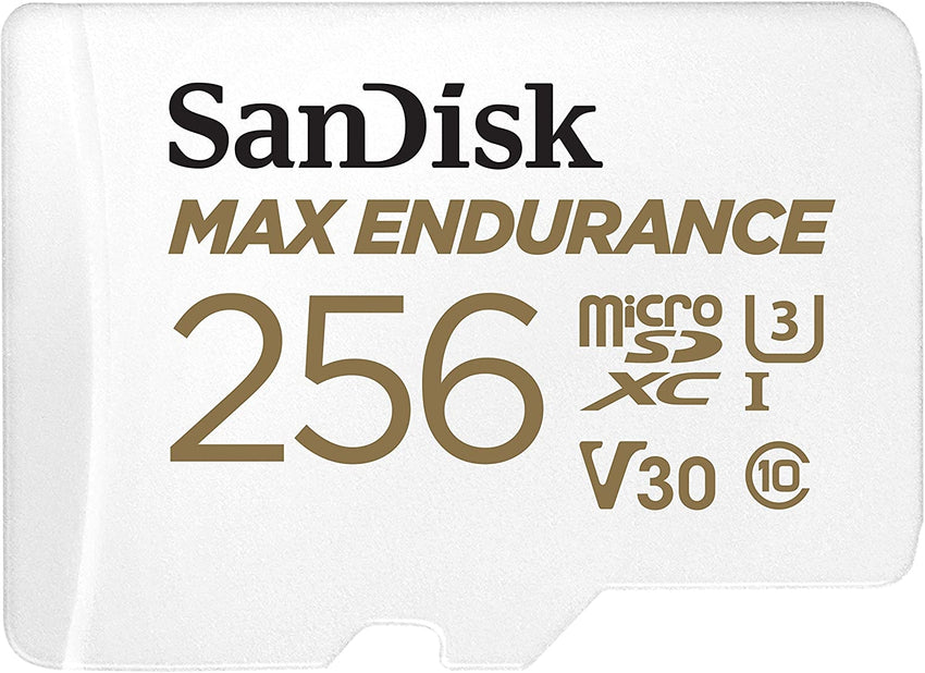 Sandisk Max Endurance Microsdxc Card SQQVR 256G (120 000 HRS) UHS-I C10 U3 V30 100MB/S R 40MB/S W SD Adaptor SDSQQVR-256G-GN6IA Tristar Online