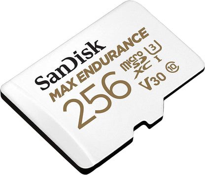 Sandisk Max Endurance Microsdxc Card SQQVR 256G (120 000 HRS) UHS-I C10 U3 V30 100MB/S R 40MB/S W SD Adaptor SDSQQVR-256G-GN6IA Tristar Online