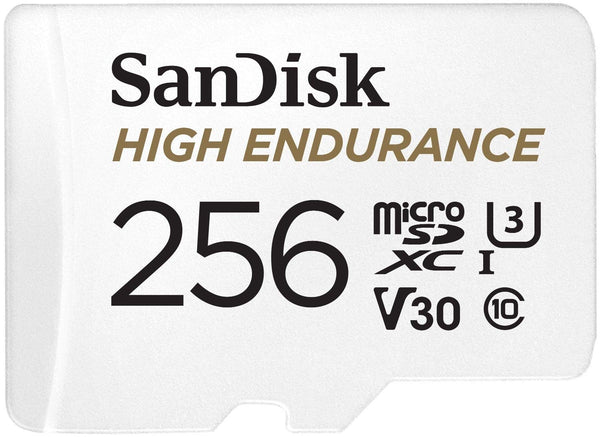 SANDISK HIGH ENDURANCE MICROSDHC CARD SQQNR 256G UHS-I C10 U3 V30 100MB/S R 40MB/S W SD ADAPTOR SDSQQNR-256G-GN6IA Tristar Online