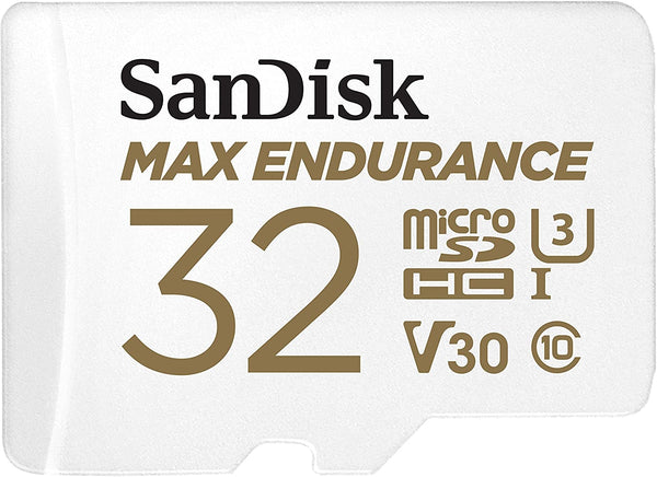 Sandisk Max Endurance Microsdhc Card SQQVR 32G (15 000 HRS) UHS-I C10 U3 V30 100MB/S R 40MB/S W SD Adaptor SDSQQVR-032G-GN6IA Tristar Online