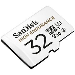 SANDISK HIGH ENDURANCE MICROSDHC CARD SQQNR 32G UHS-I C10 U3 V30 100MB/S R 40MB/S W SD ADAPTOR SDSQQNR-032G-GN6IA Tristar Online