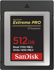 SanDisk 512GB Extreme PRO CFexpress Card Type B - SDCFE-512G-GN4NN READ 1700 MB/S WRITE 1400MB/S Tristar Online