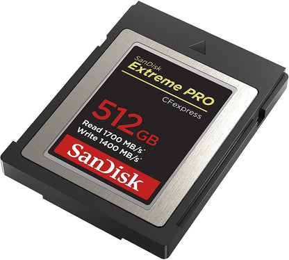 SanDisk 512GB Extreme PRO CFexpress Card Type B - SDCFE-512G-GN4NN READ 1700 MB/S WRITE 1400MB/S Tristar Online