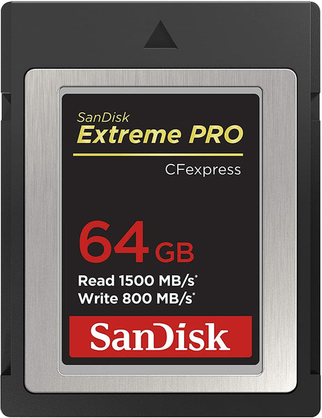 SanDisk 64GB Extreme PRO CFexpress Card Type B - SDCFE-064G-GN4NN READ 1500 MB/S WRITE 800MB/S Tristar Online