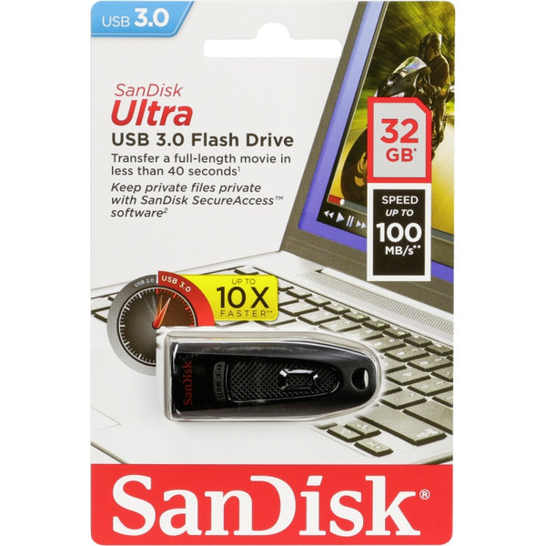 SanDisk Ultra CZ48 32G USB 3.0 Flash Drive (SDCZ48-032G) Tristar Online