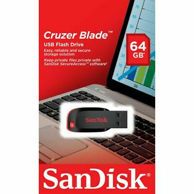 Sandisk Cruzer Blade CZ50 64GB USB Flash Drive Tristar Online