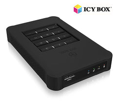 ICY BOX USB 3.0 Keypad encrypted enclosure for 2.5" SATA SSD/HDD  (IB-289U3) Tristar Online