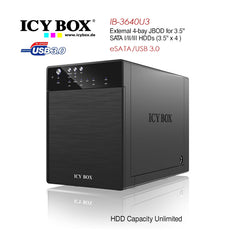 ICY BOX IB-3640SU3 External 4-bay JBOD system for 3.5 Inch SATA HDDs Tristar Online