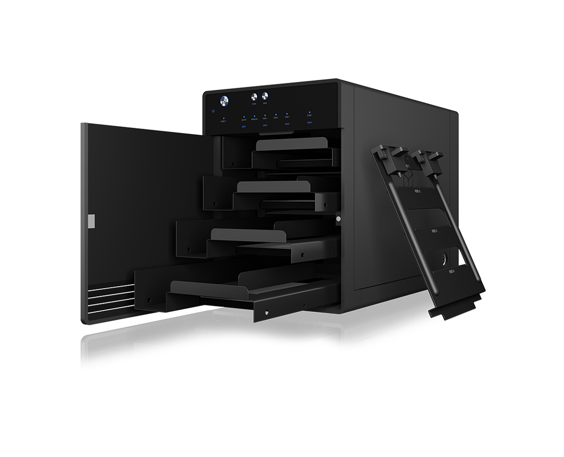 ICY BOX SINGLE enclosure for 4x HDD/SSD with USB 3.1 (Gen 2) Type-C interface and fan Tristar Online