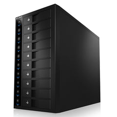ICY BOX 10-Bay External SINGLE System for 10x SATA 3.5" I/II/III HDD  (IB-3810U3) Tristar Online