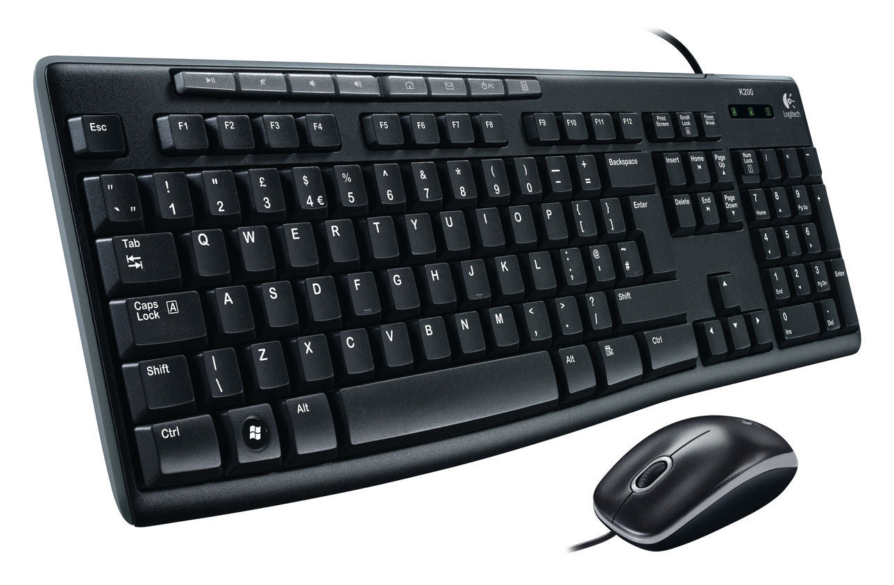 Logitech MK200 Media Keyboard Mouse (920-002693) Tristar Online