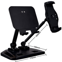 Universal and Adjustable Double Arm Stand Holder Black Tristar Online