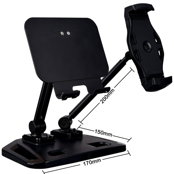 Universal and Adjustable Double Arm Stand Holder White Tristar Online