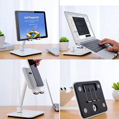 Full Motion 3 in 1 Smartphone Tablet and Notebook Holder White Tristar Online