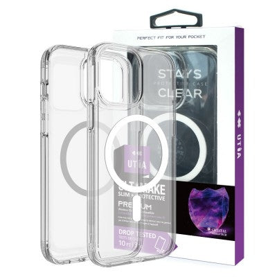 Ultimake Shockproof Transparent Magsafe Cover Case for iPhone 15 (Transparent) Tristar Online