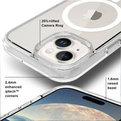 Ultimake Shockproof Transparent Magsafe Cover Case for iPhone 15 (Transparent) Tristar Online