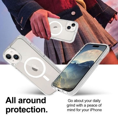 Ultimake Shockproof Transparent Magsafe Cover Case for iPhone 15 Plus (Transparent) Tristar Online