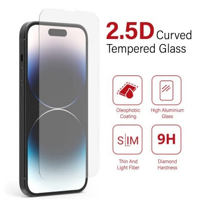 Tempered Glass Screen Protector For iPhone 15 / 15 Pro Tristar Online