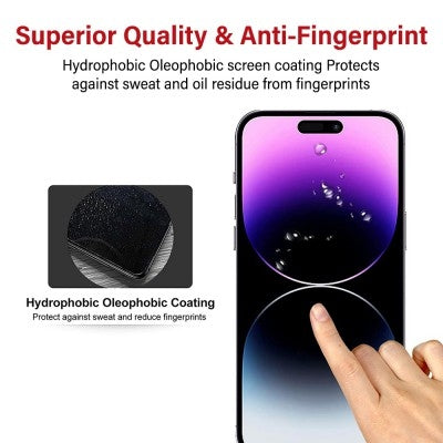 Tempered Glass Screen Protector For iPhone 15 / 15 Pro Tristar Online