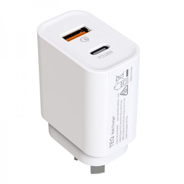 TEQ PD18W + QC 3.0 Fast Charger Dual adapter Tristar Online