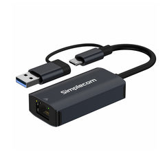 Simplecom NU315 USB-C and USB-A to Gigabit Ethernet Adapter Tristar Online