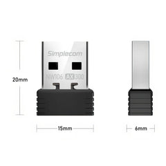 Simplecom NW106 AX300 2.4GHz Wi-Fi 6 USB Wireless Nano Adapter Tristar Online