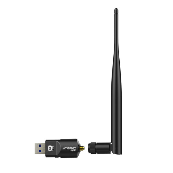 Simplecom NW621 AC1200 WiFi Dual Band USB Adapter with 5dBi High Gain Antenna Tristar Online