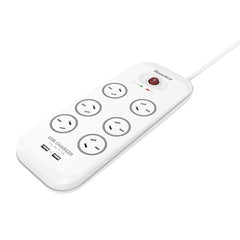 Huntkey 6-Outlet Surge Protector with 2 USB Charging Outlets (SAC607) Tristar Online