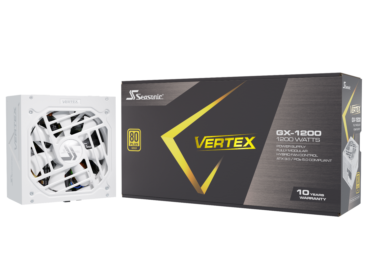 Seasonic VERTEX GX-1200 White 1200W ATX 3.0 Gold Modular PSU Tristar Online