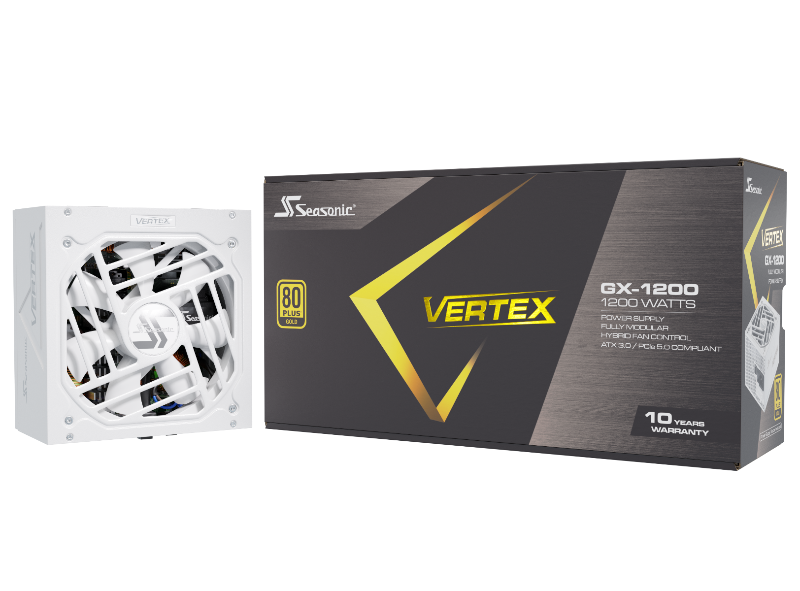 Seasonic VERTEX GX-1200 White 1200W ATX 3.0 Gold Modular PSU Tristar Online