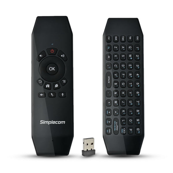 Simplecom RT150 2.4GHz Wireless Remote Air Mouse Keyboard with IR Learning Tristar Online