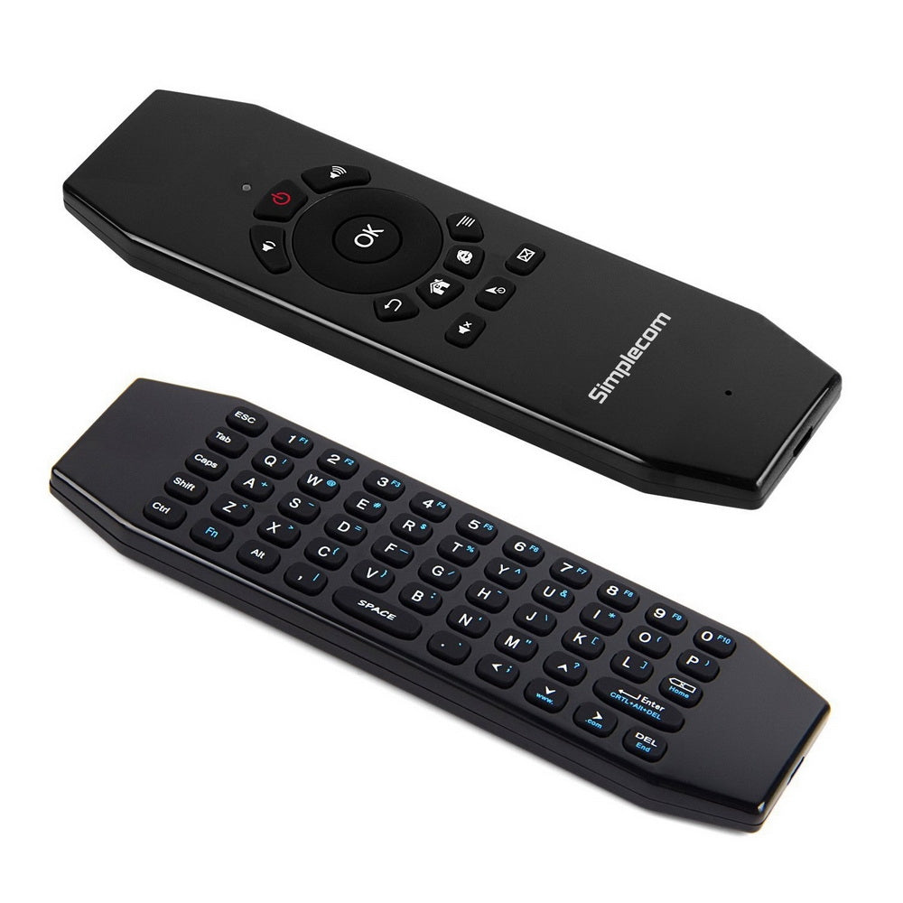 Simplecom RT150 2.4GHz Wireless Remote Air Mouse Keyboard with IR Learning Tristar Online