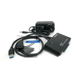 Simplecom SA491 3-IN-1 USB 3.0 TO 2.5", 3.5" & 5.25" SATA/IDE Adapter with Power Supply Tristar Online