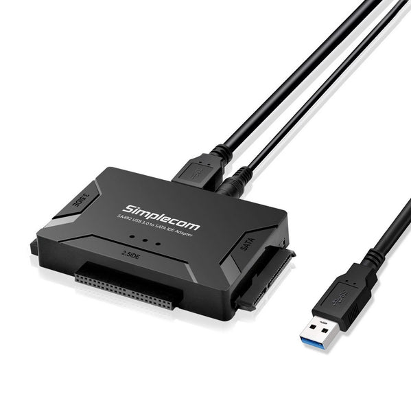 Simplecom SA492 USB 3.0 to 2.5/3.5/5.25 inch SATA IDE Adapter with Power Supply Tristar Online