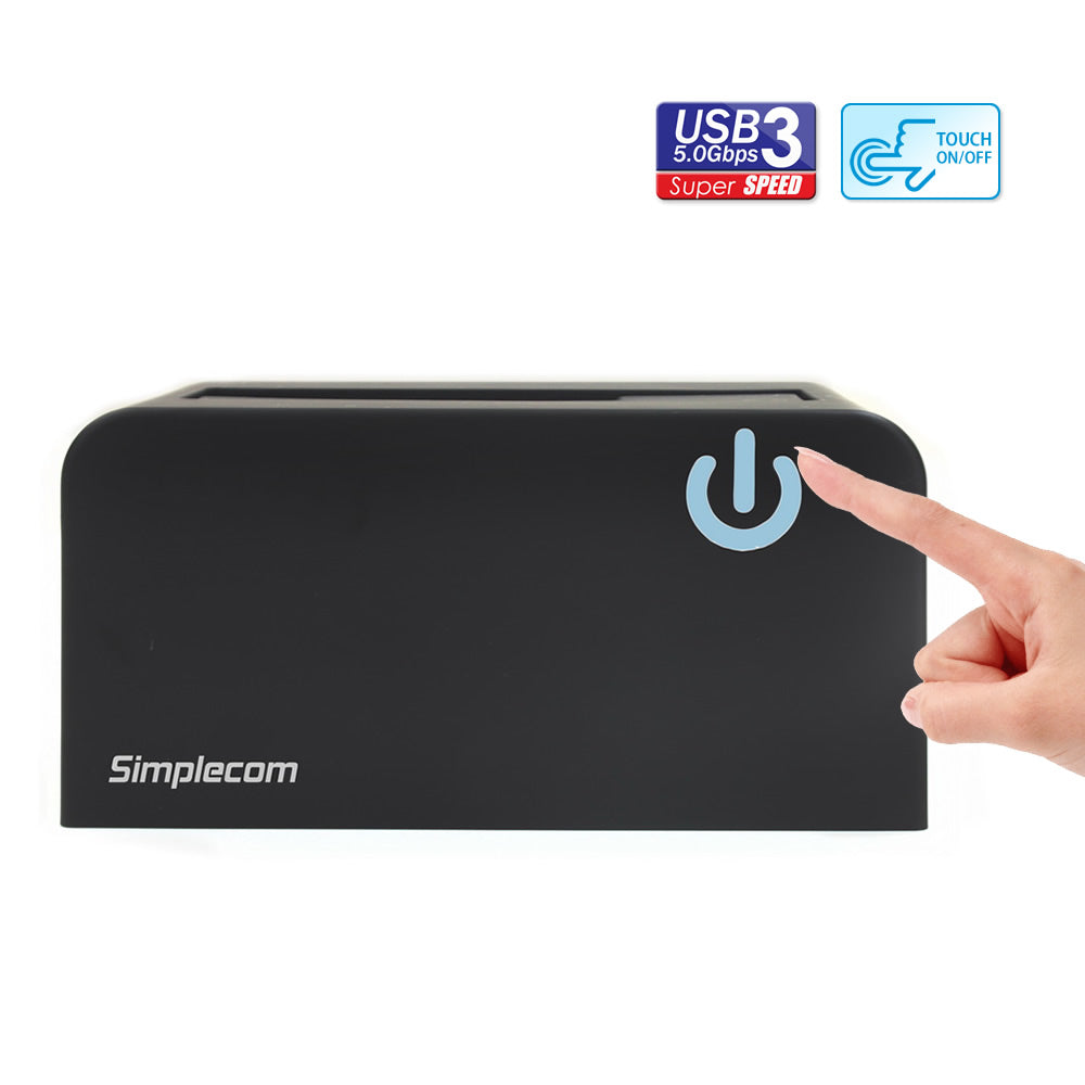 Simplecom SD326 USB 3.0 to SATA Hard Drive Docking Station for 3.5" and 2.5" HDD SSD Tristar Online