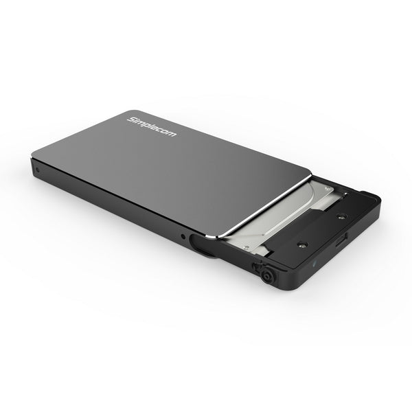 Simplecom SE219 Aluminium Tool-Free 2.5'' SATA HDD/SSD to USB 3.1 Type C Enclosure Black Tristar Online