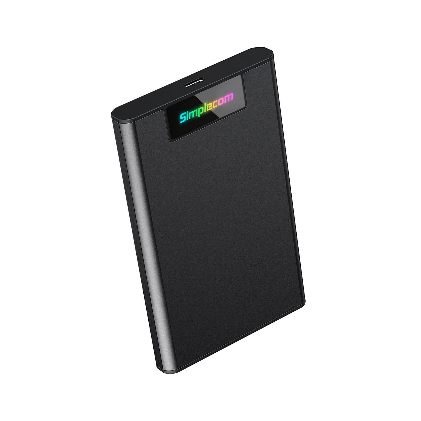 Simplecom SE239 Tool-free 2.5" SATA HDD SSD to USB-C Enclosure with RGB Lights USB 3.2 Gen 2 Tristar Online
