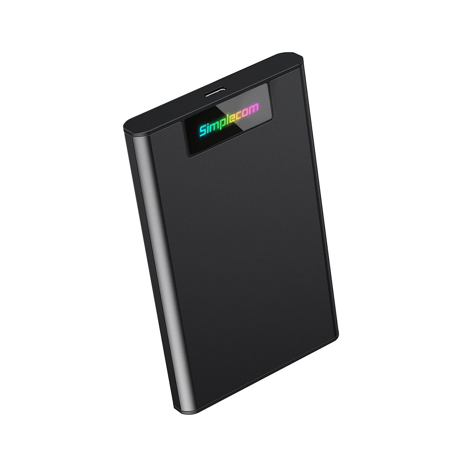 Simplecom SE239 Tool-free 2.5" SATA HDD SSD to USB-C Enclosure with RGB Lights USB 3.2 Gen 2 Tristar Online